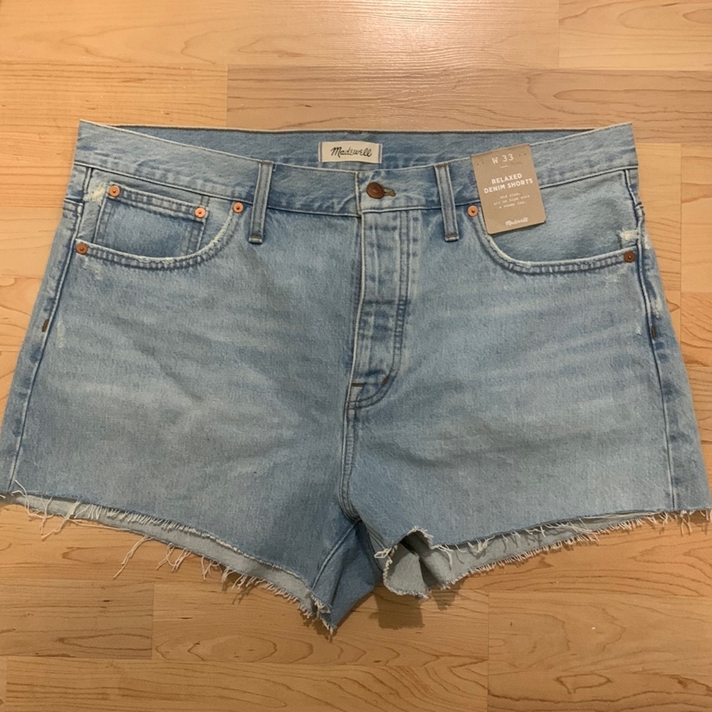 Madewell high waisted relaxed denim shorts BRAND NEW
